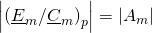 \left|\left(\underline{E}_m/\underline{C}_m\right)_p\right|=|A_m|