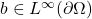 b\in L^{\infty}(\partial\Omega)