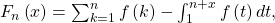 F_{n}\left( x\right) =\sum_{k=1}^{n}f\left( k\right) -\int_{1}^{n+x}f\left(t\right) dt,