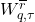 W_{q, \tau}^{\overline{r}}