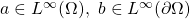 a\in L^{\infty}(\Omega),~ b\in L^{\infty}(\partial\Omega)