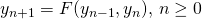 y_{n+1}=F(y_{n-1}, y_n),\,n\geq 0