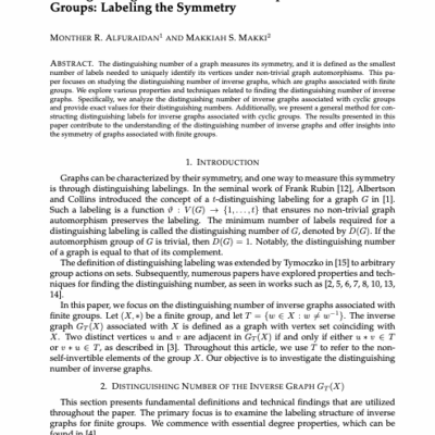 Distinguishing Number of Inverse Graphs of Finite Groups: Labeling the Symmetry