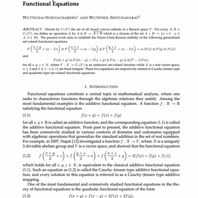 On Stability of Two New Generalized Set-Valued Functional Equations